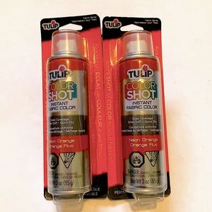 NWT Tulip Color Shot Neon Orange Instant Fabric Color